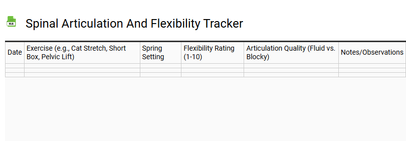 Spinal Articulation and Flexibility Tracker