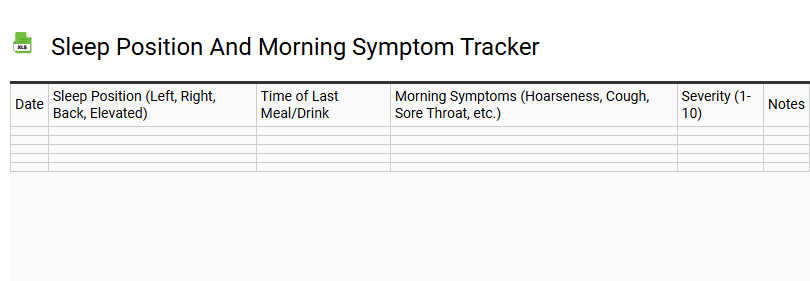 Sleep Position and Morning Symptom Tracker