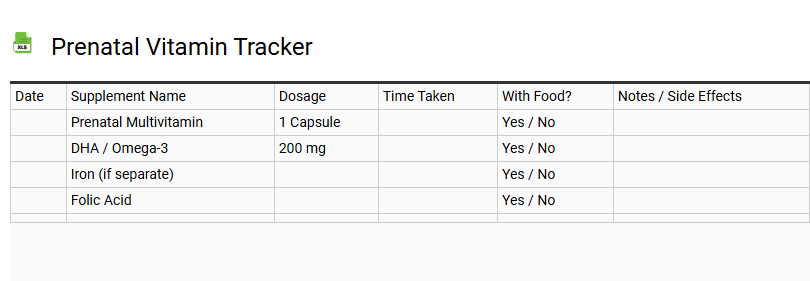 Prenatal Vitamin Tracker