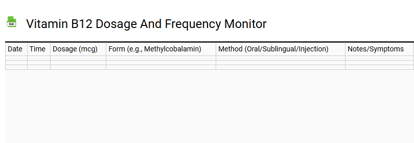 Vitamin B12 Dosage and Frequency Monitor