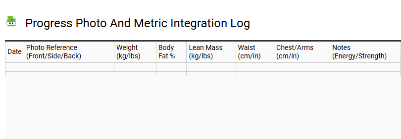 Progress Photo and Metric Integration Log