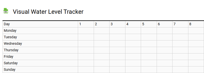 Visual Water Level Tracker