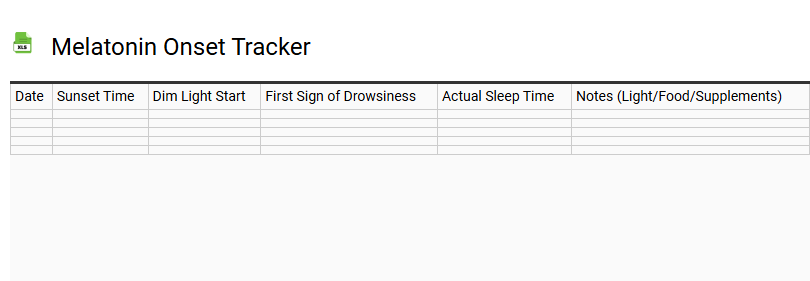 Melatonin Onset Tracker