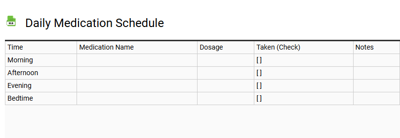 Daily Medication Schedule