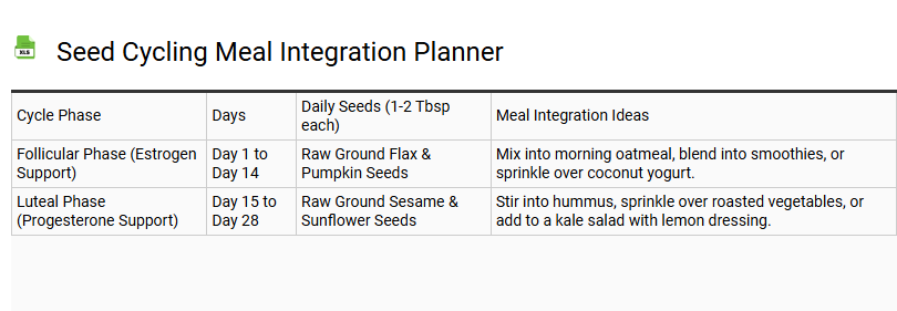 Seed Cycling Meal Integration Planner