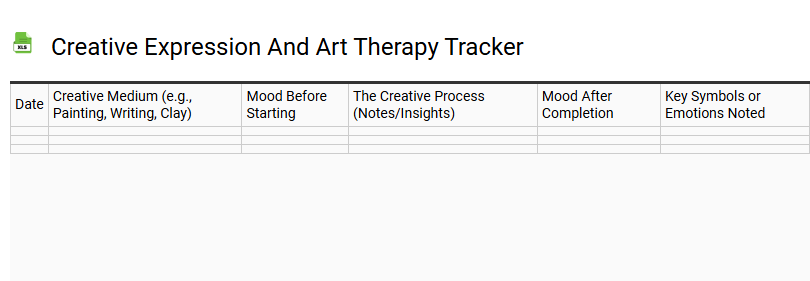 Creative Expression and Art Therapy Tracker
