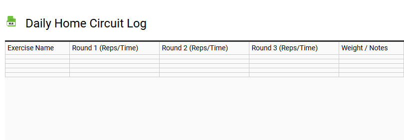 Daily Home Circuit Log