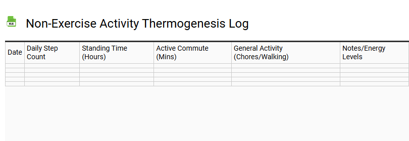 Non-Exercise Activity Thermogenesis Log