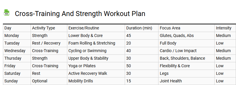 Cross-Training and Strength Workout Plan
