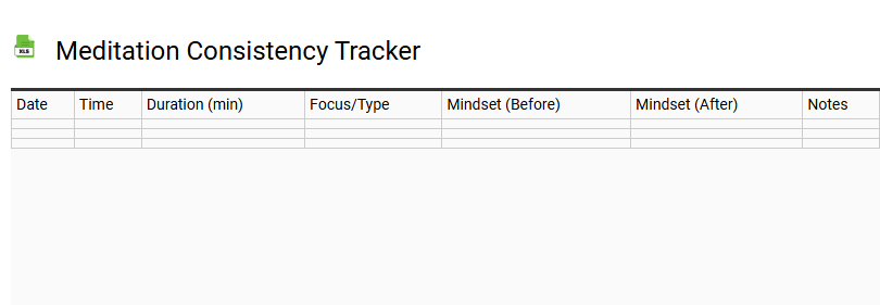 Meditation Consistency Tracker