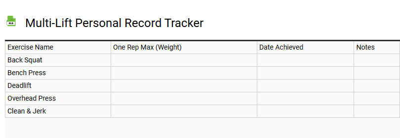 Multi-Lift Personal Record Tracker