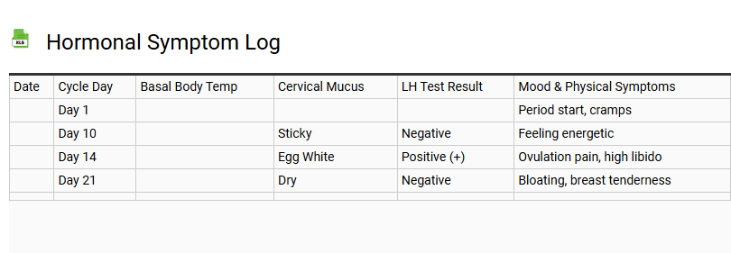 Hormonal Symptom Log