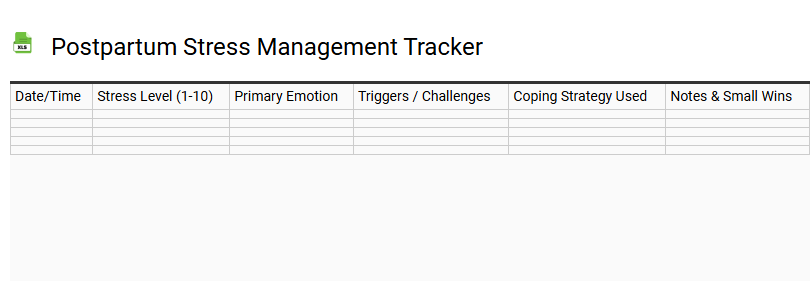 Postpartum Stress Management Tracker