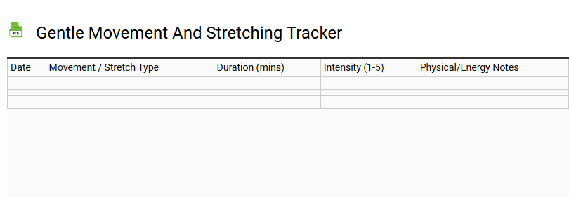 Gentle Movement and Stretching Tracker
