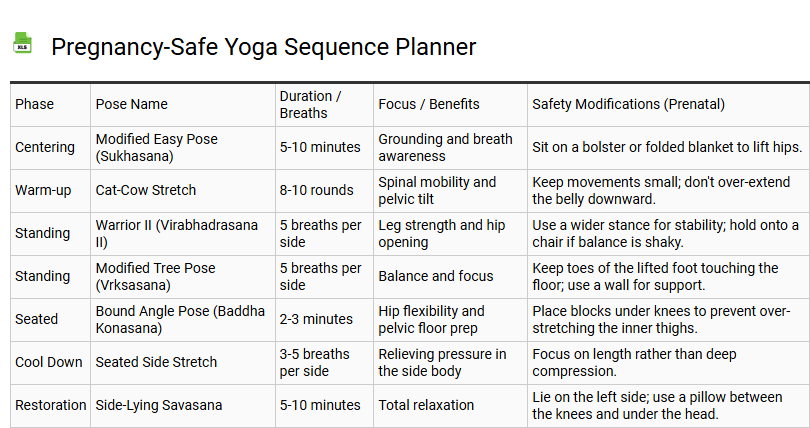 Pregnancy-Safe Yoga Sequence Planner