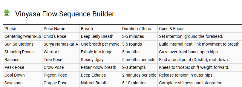 Vinyasa Flow Sequence Builder