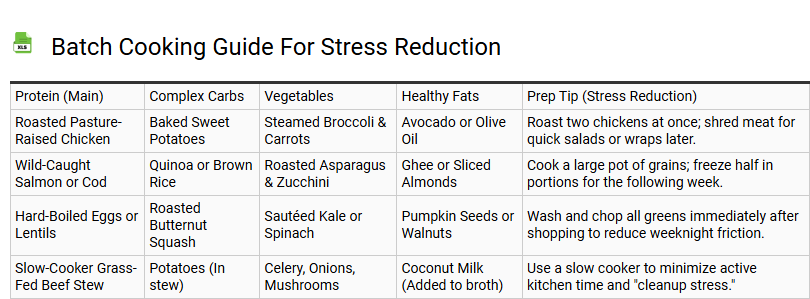 Batch Cooking Guide for Stress Reduction