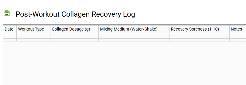 Post-Workout Collagen Recovery Log