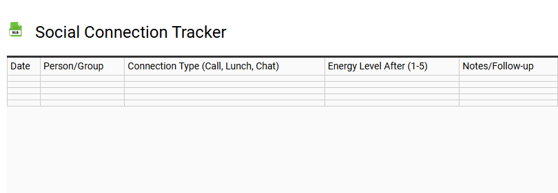 Social Connection Tracker