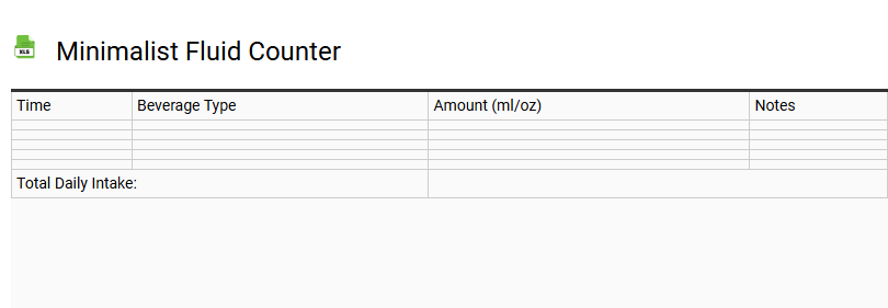 Minimalist Fluid Counter