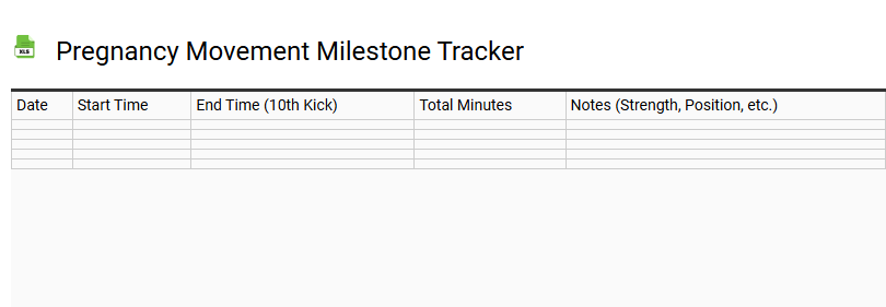 Pregnancy Movement Milestone Tracker