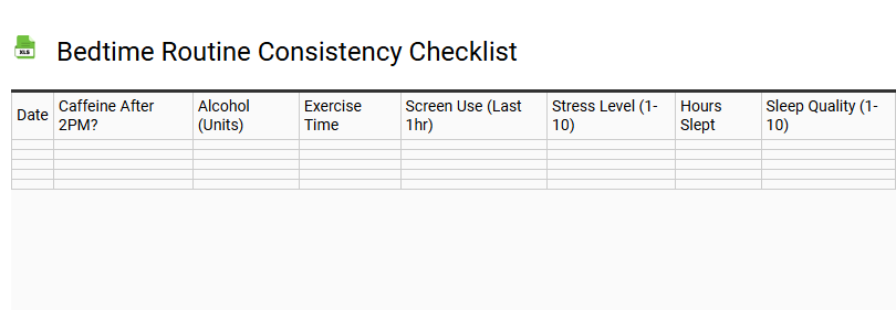 Bedtime Routine Consistency Checklist