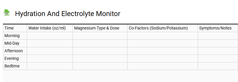 Hydration and Electrolyte Monitor