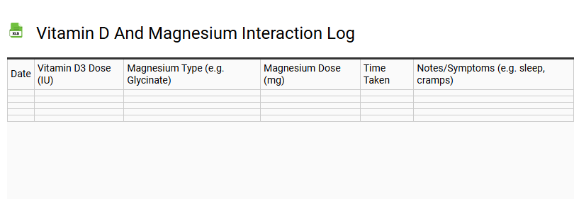 Vitamin D and Magnesium Interaction Log