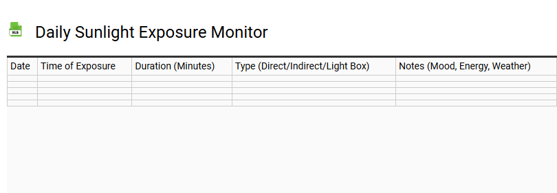 Daily Sunlight Exposure Monitor
