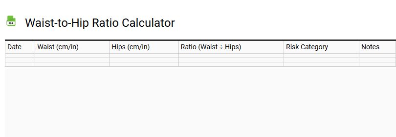 Waist-to-Hip Ratio Calculator