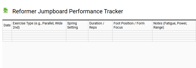 Reformer Jumpboard Performance Tracker