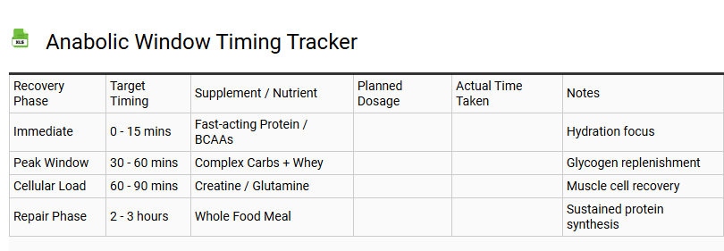 Anabolic Window Timing Tracker