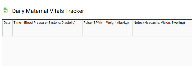 Daily Maternal Vitals Tracker