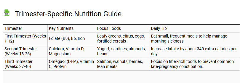 Trimester-Specific Nutrition Guide