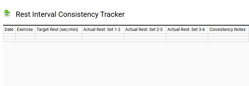 Rest Interval Consistency Tracker