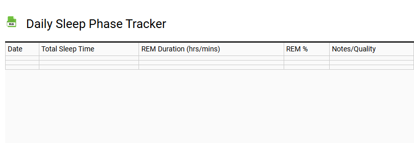 Daily Sleep Phase Tracker
