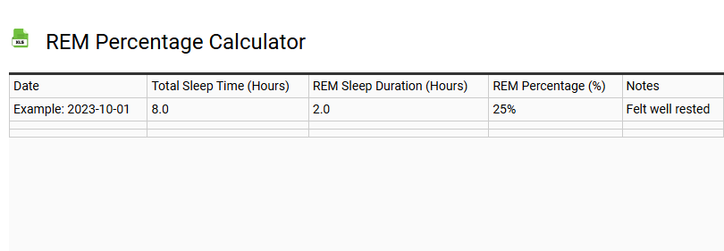 REM Percentage Calculator