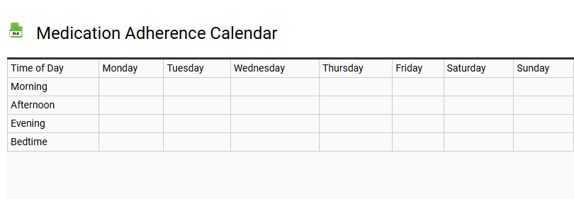 Medication Adherence Calendar