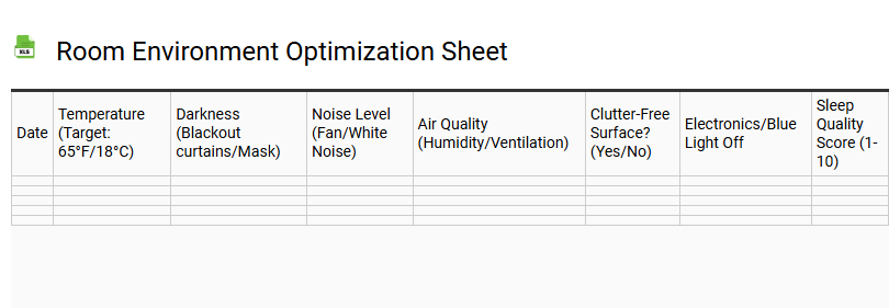 Room Environment Optimization Sheet