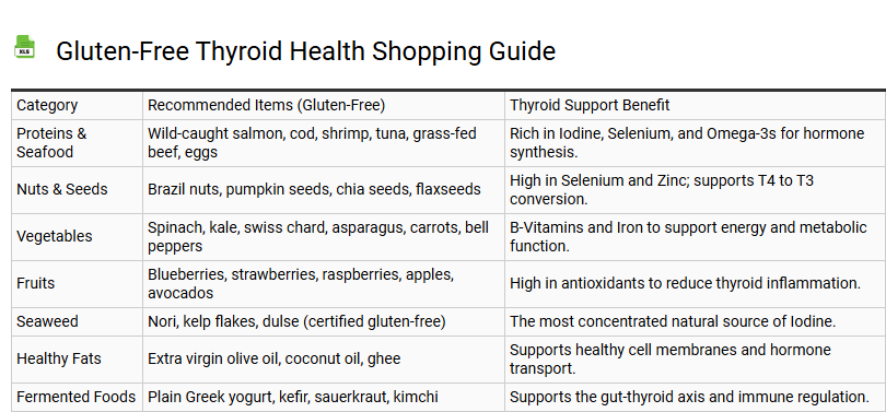 Gluten-Free Thyroid Health Shopping Guide