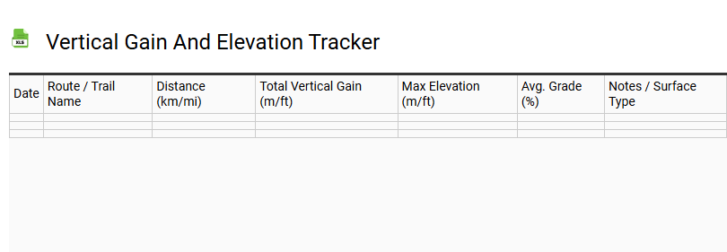 Vertical Gain and Elevation Tracker