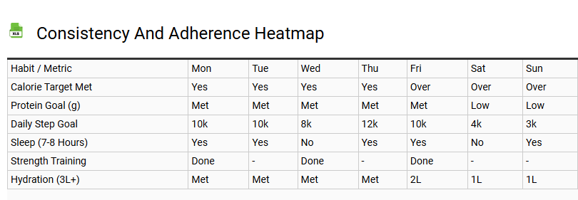 Consistency and Adherence Heatmap