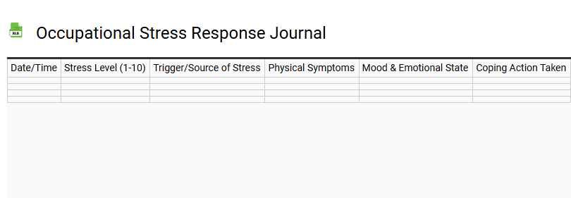 Occupational Stress Response Journal