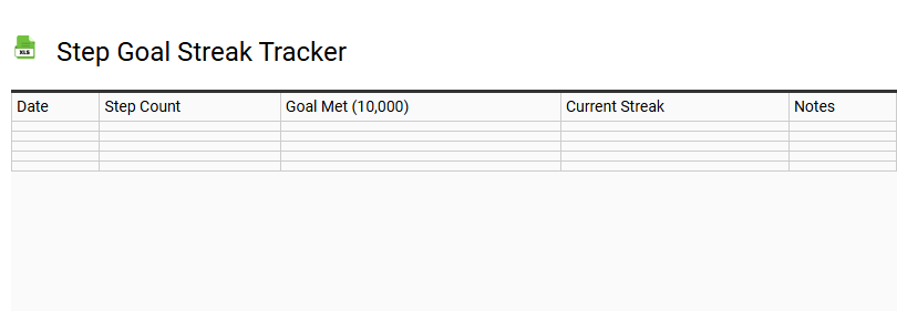 Step Goal Streak Tracker