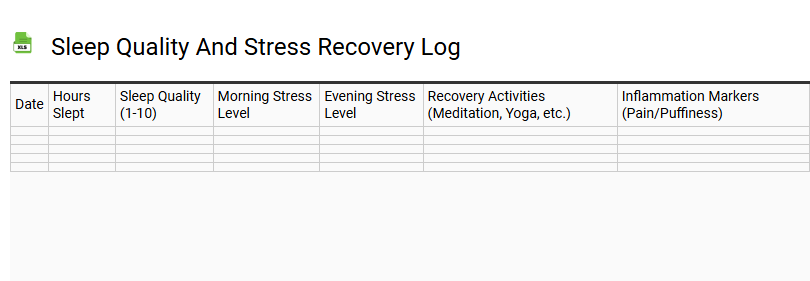 Sleep Quality and Stress Recovery Log