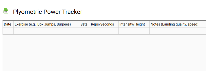 Plyometric Power Tracker