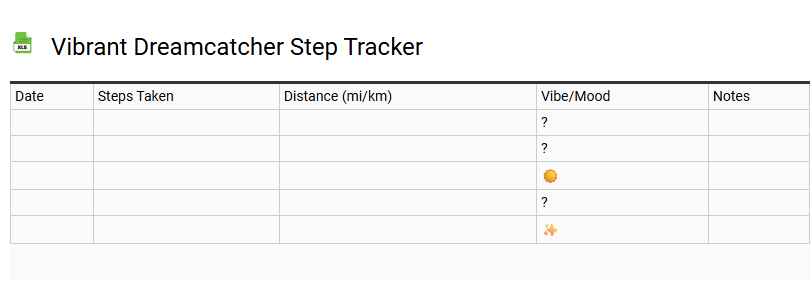 Vibrant Dreamcatcher Step Tracker