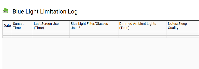 Blue Light Limitation Log
