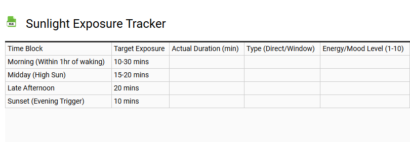 Sunlight Exposure Tracker