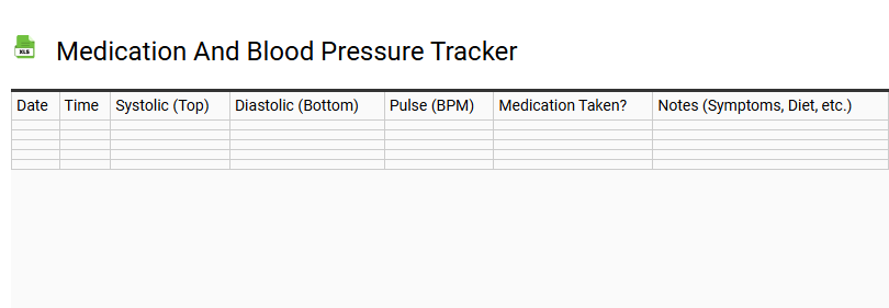 Medication and Blood Pressure Tracker
